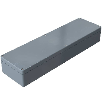 Coffret Polyester std, IP66, RAL 7000, 160x560x91mm (HxLxP)-Lire la description