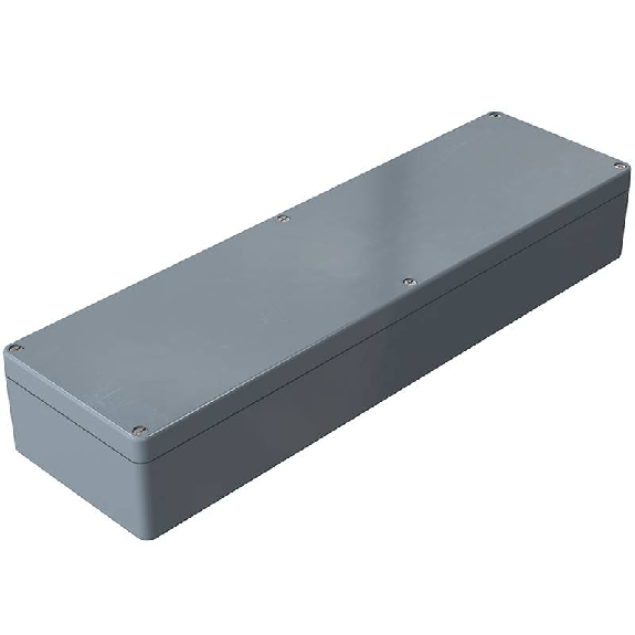 Coffret Polyester std, IP66, RAL 7000, 160x560x91mm (HxLxP)-Lire la description