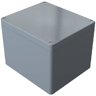 Coffret Alu std, IP66, RAL 7001, 230x200x180mm (HxLxP)-Lire la description