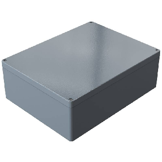 Coffret Alu std, IP66, RAL 7001, 313x403x141mm (HxLxP)-Lire la description