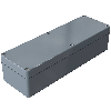 Coffret Polyester std, IP66, RAL 7000, 75x230x56mm (HxLxP)