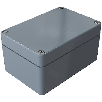 Coffret Polyester std, IP66, RAL 7000, 75x110x56mm (HxLxP)-Lire la description