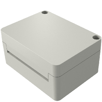 Coffret Polyester porte pleine, IP66, RAL 7038, 200 x 150 x 100 mm-Lire la description