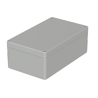 Boîtier, polycarbonate, IP66, Gris clair, 200 x 120 x 75 mm-Lire la description