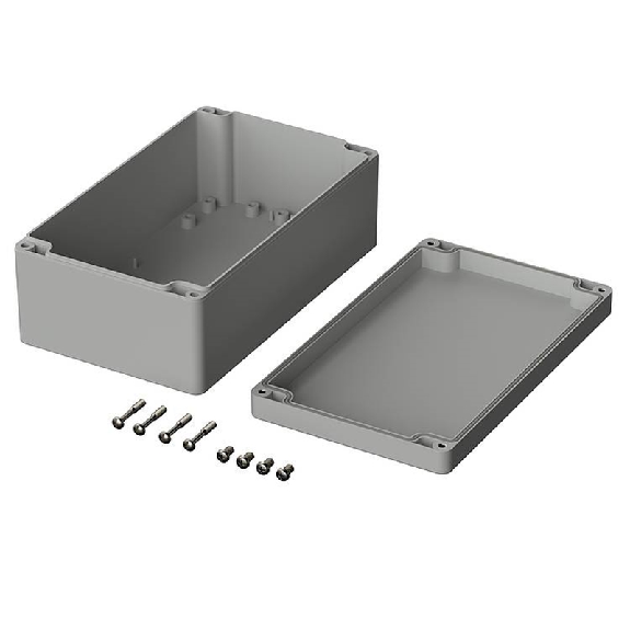 Boîtier, polycarbonate, IP66, Gris clair, 200 x 120 x 75 mm Boîtier, polycarbonate, IP66, Gris clair, 200 x 120 x 75 mm-Lire la description