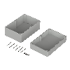 Boîtier, polycarbonate, IP66, Gris clair, 240.3 x 160.3 x 120 mm
