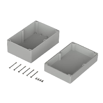 Boîtier, polycarbonate, IP66, Gris clair, 240.3 x 160.3 x 120 mm-Lire la description