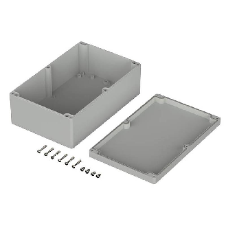 Boîtier, ABS, IP65, Gris clair, 250 x 160 x 90 mm-Lire la description