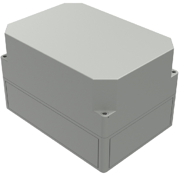 Boîtier, Thermoplastique PS, IP66, RAL 7035, 180 x 254 x 165 mm-Lire la description