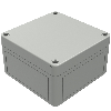 Boîtier, Thermoplastique PS, IP66, RAL 7035, 110 x 110 x 66 mm