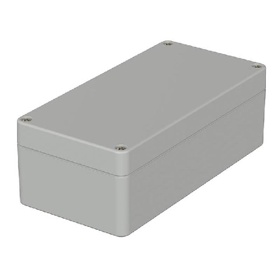 Boîtier, ABS, IP66, Gris clair, 160 x 80 x 55 mm-Lire la description