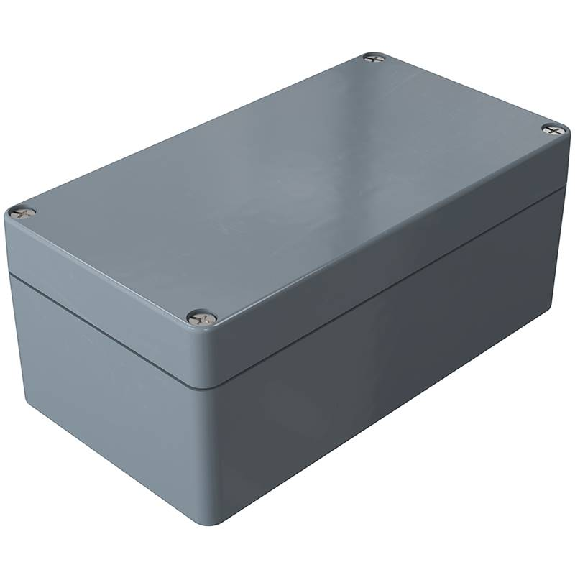Coffret Polyester std, IP66, RAL 7000, 120x220x91mm (HxLxP)-Lire la description