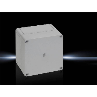 Coffret - couvercle gris 130x130x99mm (LxHxP)-Lire la description