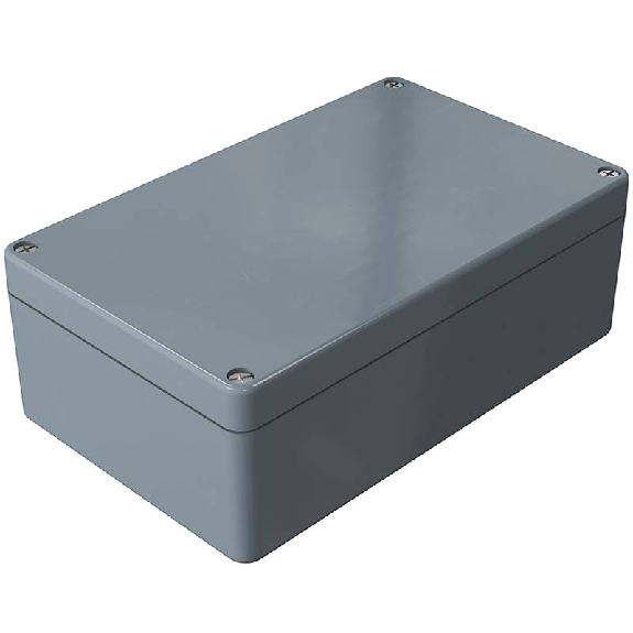 Coffret Polyester std, IP66, RAL 7000, 160x260x91mm (HxLxP)-Lire la description