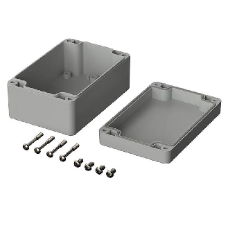 Boîtier, ABS, IP66, Gris clair, 120 x 80 x 60 mm-Lire la description