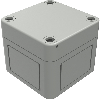 Boîtier, Thermoplastique PS, IP66, RAL 7035, 65 x 65 x 57 mm