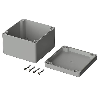 Boîtier, ABS, IP66, Gris clair, 122 x 120 x 85 mm