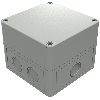 Boîtier, Thermoplastique PS, IP66, RAL 7035, 110 x 110 x 90 mm