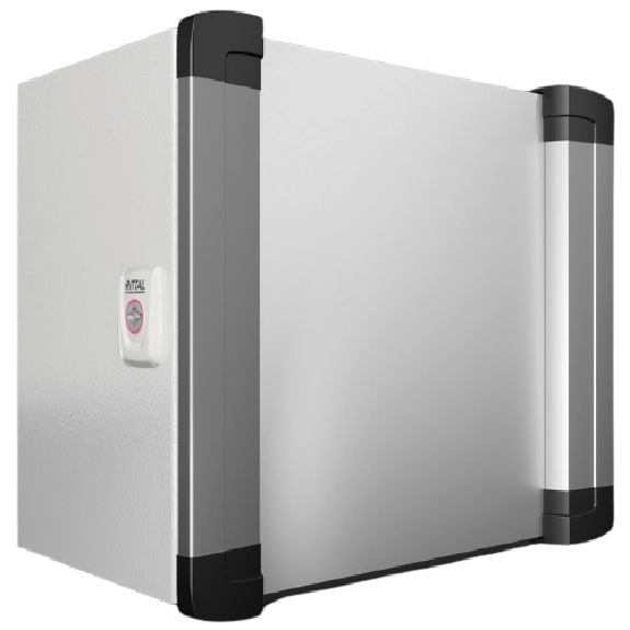 Coffret de commande avec poignées, LHP : 300x300x210 mm, en tôle d'acier, poignées en aluminium, accès de service par l'avant Coffret de commande avec poignées, LHP : 300x300x210 mm, en tôle d'acier, poignées en aluminium, accès de service par l'avant-Lire la description