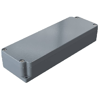 Coffret Alu std, IP66, RAL 7001, 64x185x34mm (HxLxP)-Lire la description