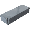 Coffret Alu std, IP66, RAL 7001, 64x185x34mm (HxLxP)