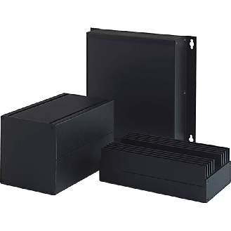 Coffret Multitronic, IP40, RAL 9005, 105 x 185 x 56 mm-Lire la description