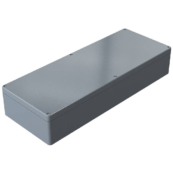 Coffret Alu std, IP66, RAL 7001, 230x600x111mm (HxLxP)-Lire la description