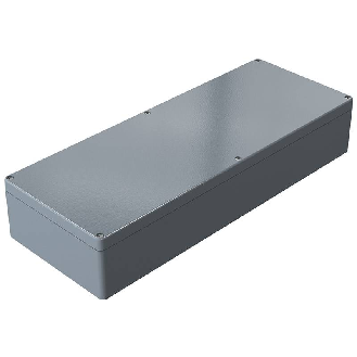 Coffret Alu std, IP66, RAL 7001, 230x600x111mm (HxLxP)-Lire la description