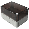 Boîtier, Thermoplastique PS, IP66, RAL 7035, 94 x 130 x 81 mm
