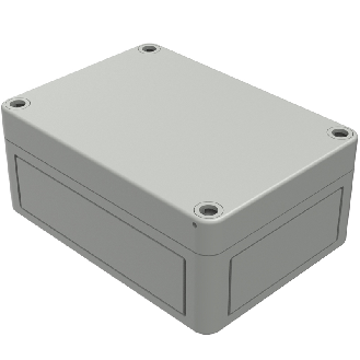 Boîtier, Thermoplastique PS, IP66, RAL 7035, 94 x 130 x 57 mm-Lire la description