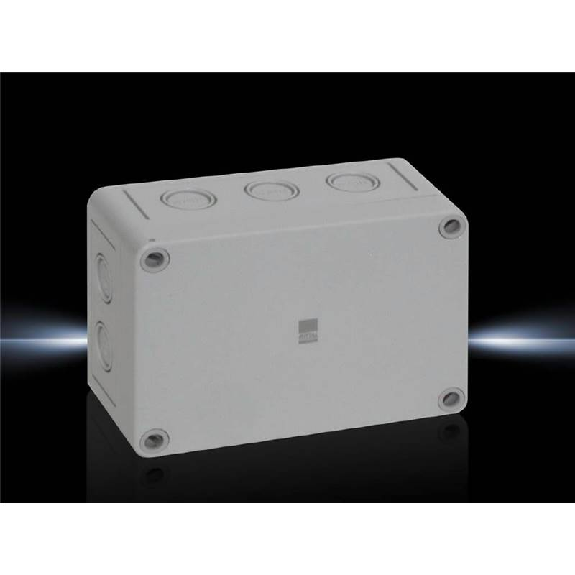 Coffret en polycarbonate RAL7035 130x94x57mm (LxHxP)-Lire la description