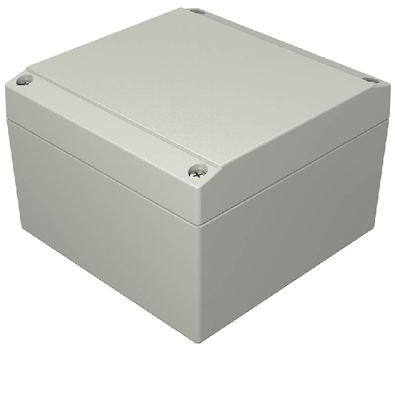 Coffret Aluform, IP66, RAL 7038, 120 x 120 x 81 mm (HxLxP)-Lire la description