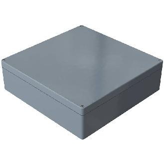 Coffret Polyester std, IP66, RAL 7000, 405x400x121mm (HxLxP)-Lire la description