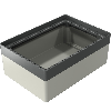 Coffret IP65, RAL 7038/RAL 7043, 230 x 400 x 128 mm (lxLxH)