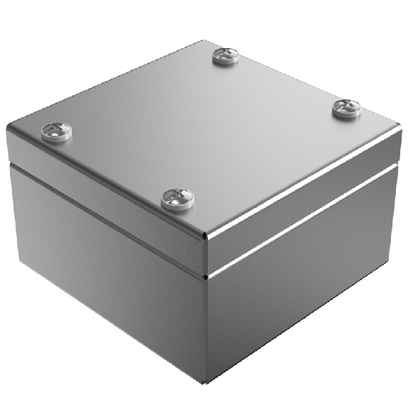 Boîtier Standard inox 304, 100x100x61mm (HxLxP), IP66-Lire la description