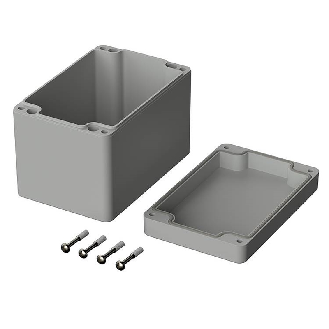 Boîtier, ABS, IP65, Gris clair, 120 x 80 x 85 mm-Lire la description