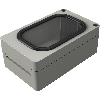 Coffret Polyester avec hublot, IP66, RAL 7038, 160 x 260 x 100 mm