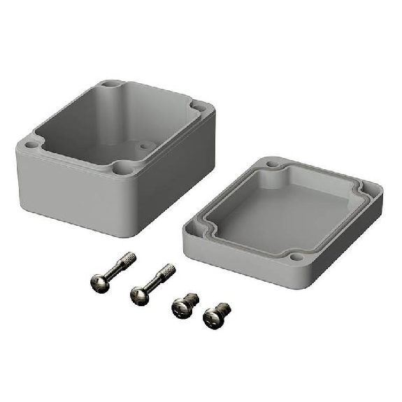 Boîtier, ABS, IP66, Gris clair, 65 x 50 x 35 mm Boîtier, ABS, IP66, Gris clair, 65 x 50 x 35 mm-Lire la description