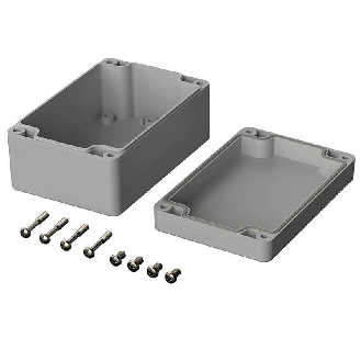 Boîtier, ABS, IP66, Gris clair, 120 x 80 x 55 mm-Lire la description