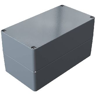Coffret Alu std, IP66, RAL 7001, 120x220x118mm (HxLxP)-Lire la description