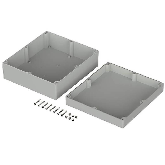 Boîtier, ABS, IP66, Gris clair, 360 x 400 x 150 mm-Lire la description