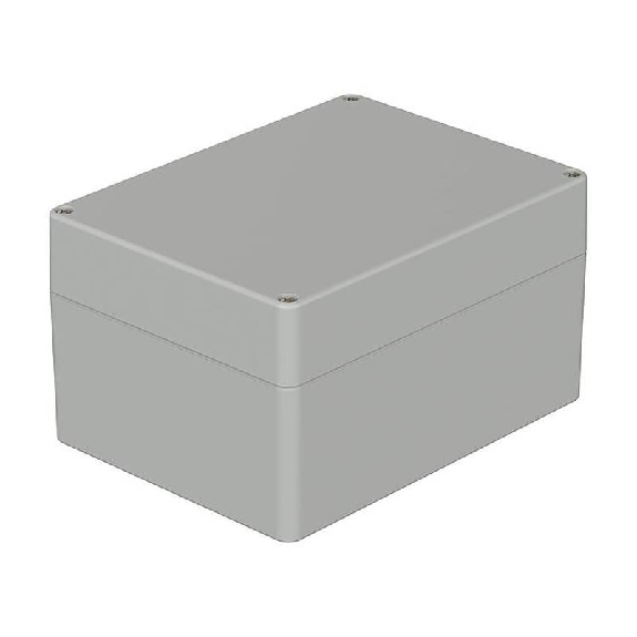 Boîtier, ABS, IP66, Gris clair, 160 x 120 x 90 mm-Lire la description