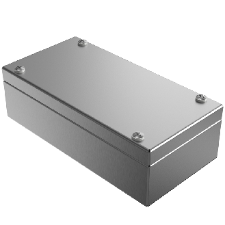 Boîtier Standard inox 304, 200x100x61mm (HxLxP), IP66-Lire la description