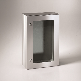 Coffret inox 304 avec porte vitrée, L800 x H1000 x P300-Lire la description