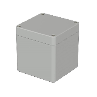 Boîtier, polycarbonate, IP66, Gris clair, 82 x 80 x 85 mm-Lire la description