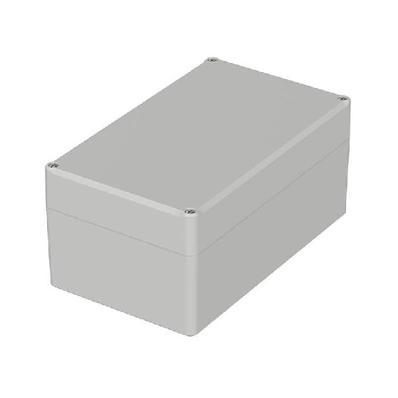 Boîtier, ABS, IP65, Gris clair, 200 x 120 x 92 mm-Lire la description