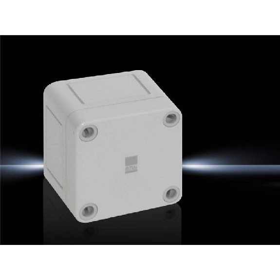 Coffret - couvercle gris 94x94x81mm (LxHxP) Coffret - couvercle gris 94x94x81mm (LxHxP)-Lire la description