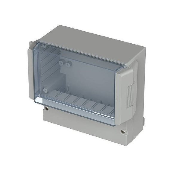 Boîtier avec pré-découpes Pg, IP66, Gris clair, 166 x 161 x 93 mm Boîtier avec pré-découpes Pg, IP66, Gris clair, 166 x 161 x 93 mm-Lire la description