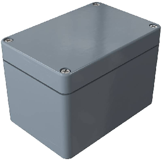 Coffret Polyester std, IP66, RAL 7000, 75x110x75mm (HxLxP)-Lire la description