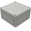 Boîtier, Thermoplastique PS, IP66, RAL 7035, 130 x 130 x 75 mm
